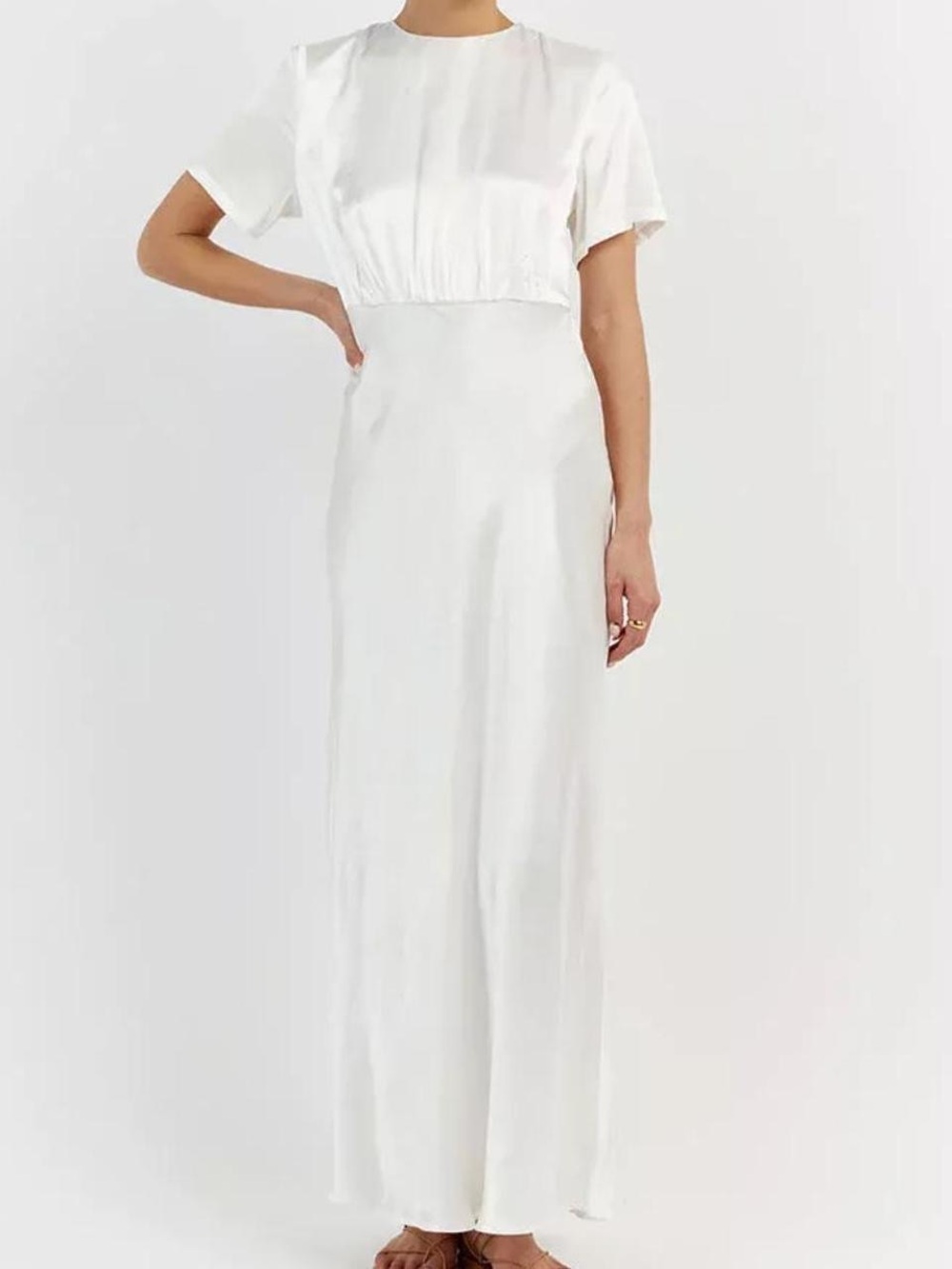 Dissh anabelle pearl satin maxi dress Size US 8 - Picture 3 of 8